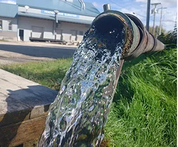 Werkwater verwerken