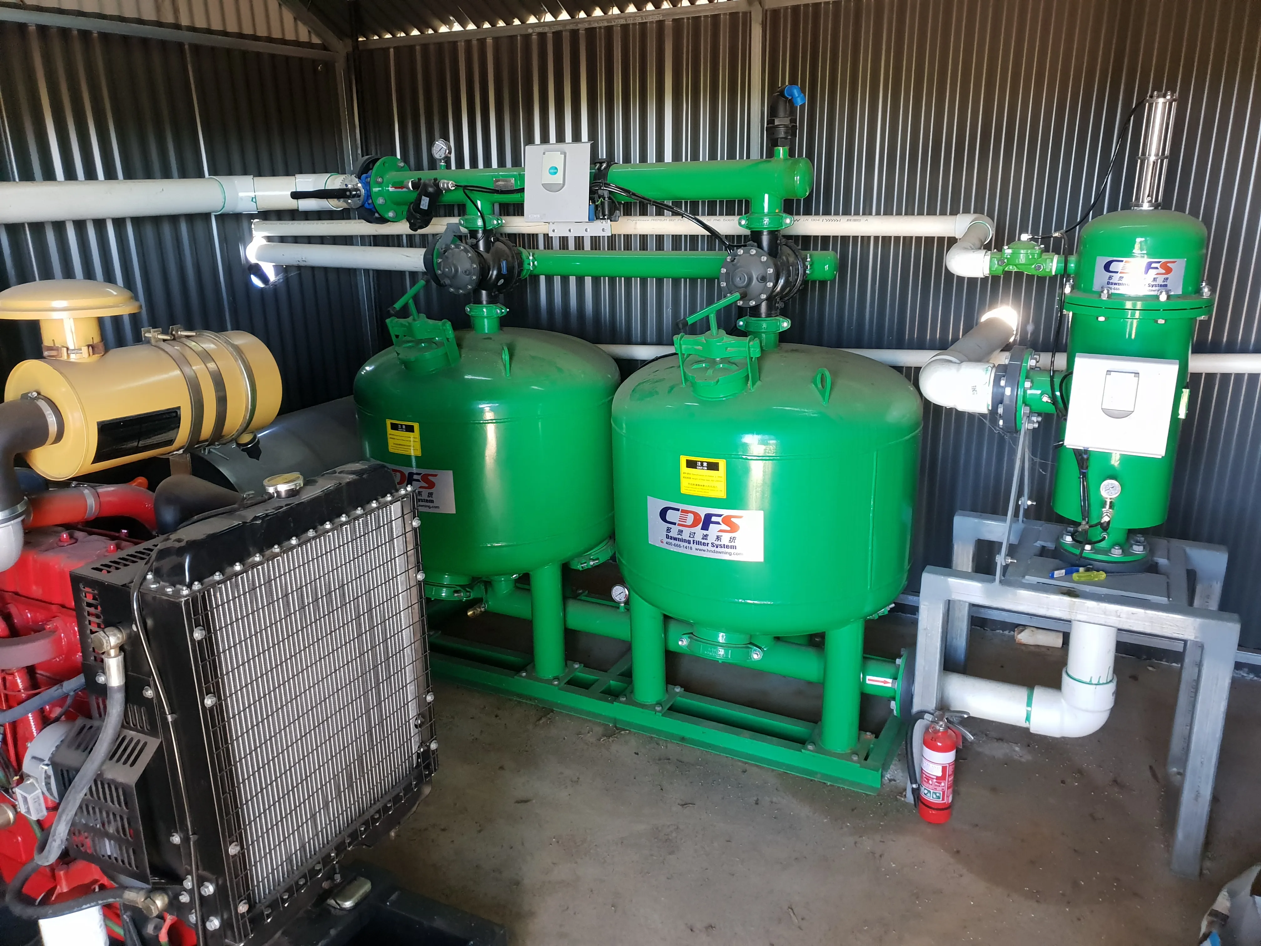 Project voor het gebruik van rivierwater uit Australië voor de bevochtiging van wijnbergen